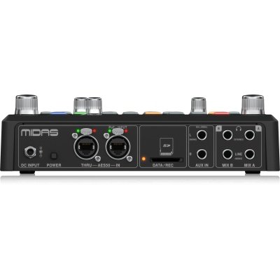 Midas DP48 Dual 48 Channel Personal Monitor Mixer with SD Card Recorder, Stereo Ambience Microphone and Remote Powering