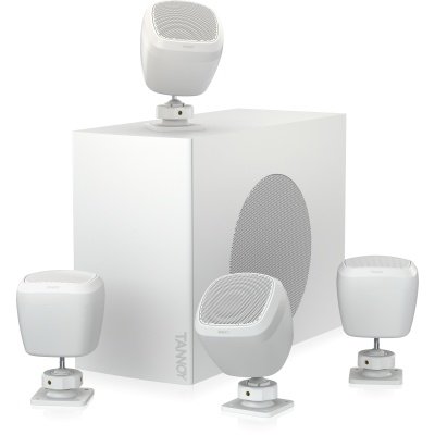 Tannoy SAT SUB 4PACK-WH Packaged Satellite-Subwoofer Loudspeaker System for Commercial Applications (White)