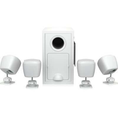 Tannoy SAT SUB 4PACK-WH Packaged Satellite-Subwoofer Loudspeaker System for Commercial Applications (White)