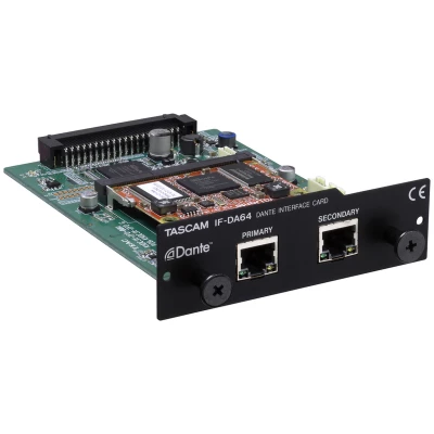 Tascam IF-DA64 Dante interface card for DA-6400/DA-6400dp Tascam IF-DA64 Dante interface card for DA-6400/DA-6400dp