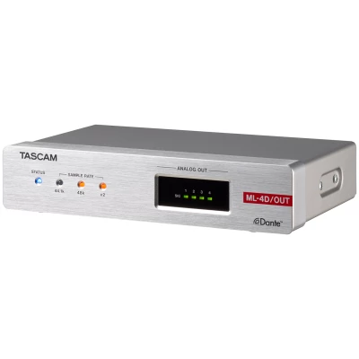 Tascam ML-4D/OUT-E 4-Channel Line Output Dante Converter with built-in DSP Mixer Tascam ML-4D/OUT-E 4-Channel Line Output Dante Converter with built-in DSP Mixer