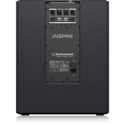 Turbosound iP15B 1000 Watt Powered 15" Subwoofer with Dual Amplifiers for Satellite Speakers