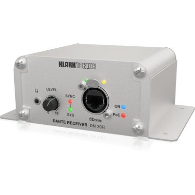 Klark Teknik DN 30R 2 Channel Dante Audio Receiver for High-Performance Networking