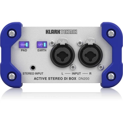 Klark Teknik DN200 V2 Active 2-Channel DI Box with Extended Dynamic Range & Sum/Split Options
