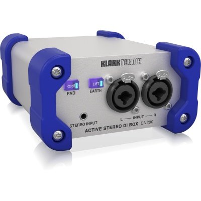 Klark Teknik DN200 V2 2 Channel Active DI Box with Extended Dynamic Range and Sum/Split Options