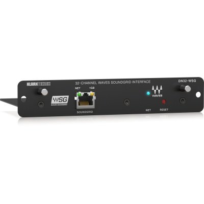 Klark Teknik DN32-WSG Expansion Card for 32 Channel Low-Latency AoIP in WAVES SoundGrid Networks