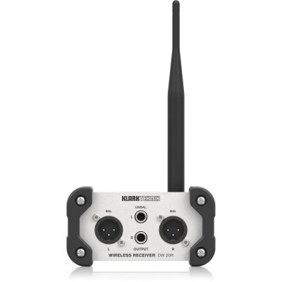 Klark Teknik DW 20R 2.4 GHz Wireless Stereo Receiver for High-Performance Stereo Audio Broadcasting