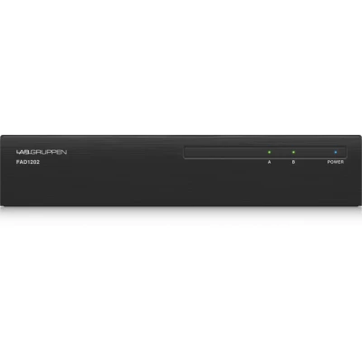 Lab Gruppen FAD1202 2 x 120W Commercial Amplifier with Direct Drive Technology, Dante Networking and Energy Star Certification