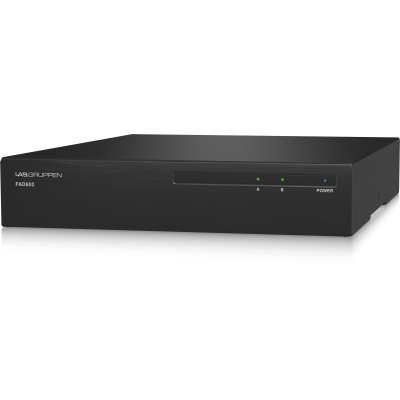 Lab Gruppen FAD602 2 x 60W Commercial Amplifier with Direct Drive Technology, Dante Networking and Energy Star Certification