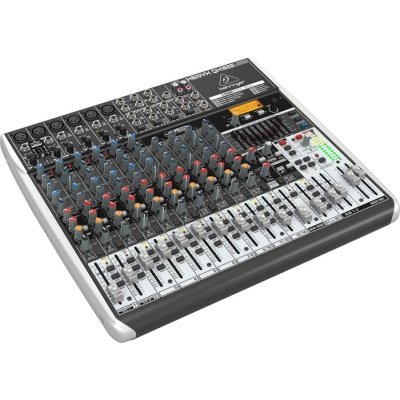 Behringer QX1832USB Mixer Audio 18 CH (6 Mono & 4 Stereo) w/ KLARK TEKNIK Multi-FX Processor USB Interface and Wireless Option