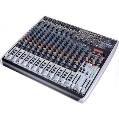 Behringer QX2222USB Mixer Audio 16 CH (8 Mono & 4 Stereo) w/ KLARK TEKNIK Multi-FX Processor USB Interface and Wireless Option