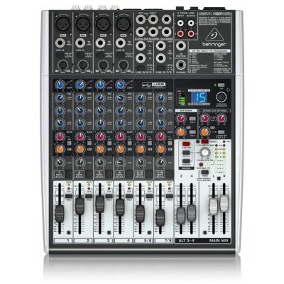 Behringer X1204USB Mixer Audio 12 CH (4Mono & 4 Stereo)
