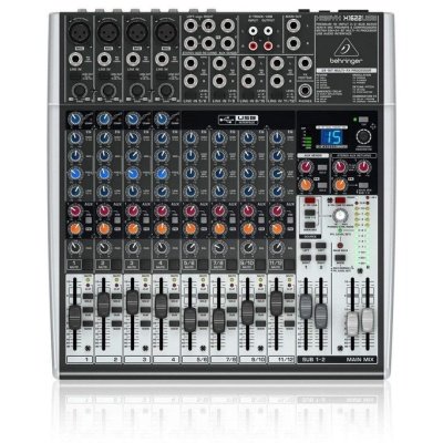Behringer X1622USB Mixer Audio 12 Ch (4 Mono & 4 Stereo)