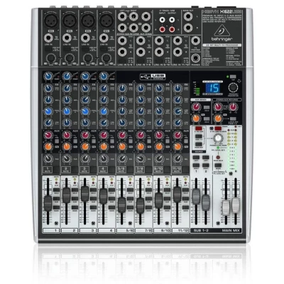 Behringer X1622USB Mixer Audio 12 Ch (4 Mono & 4 Stereo)
