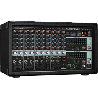 Behringer PMP2000D Mixer Powered 14 CH (6 Mono & 4 Stereo) 2x1000W