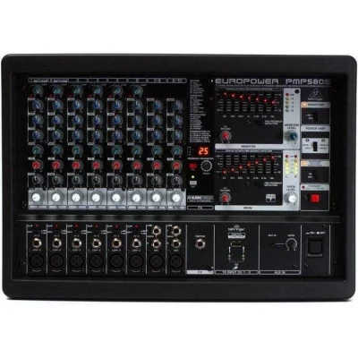 Behringer PMP580S Mixer Powered 10 CH (6 Mono & 2 Stereo) 2x250W