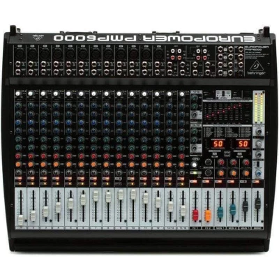 Behringer PMP6000 Mixer Powered 20 CH (12 Mono & 4 Stereo) 2x800W
