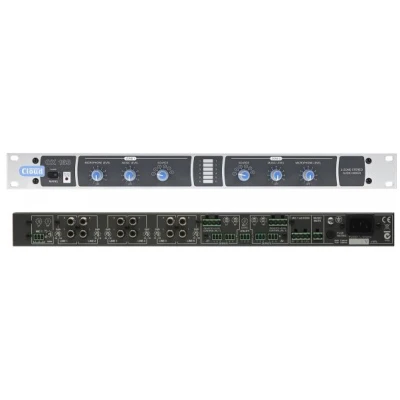 Cloud CX163EK 6 Stereo line inputs, 1 mic inputs, 2 stereo output zones plus monoutility output Cloud CX163EK 6 Stereo line inputs, 1 mic inputs, 2 stereo output zones plus monoutility output