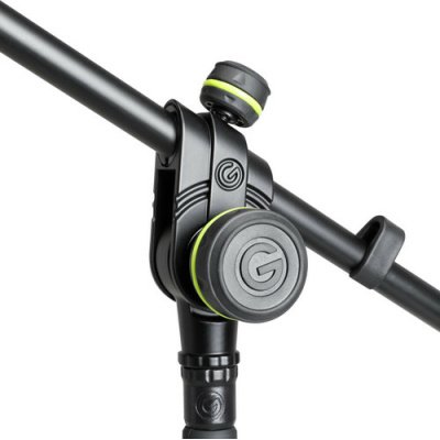 Gravity GMS4322B Microphone Stand with Folding Tripod Base and 2-Point Adjustment Telescoping Boom