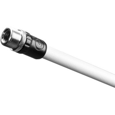 Gravity GMS4322W Microphone Stand with Folding Tripod Base and 2-Point Adjustment Telescoping Boom, White