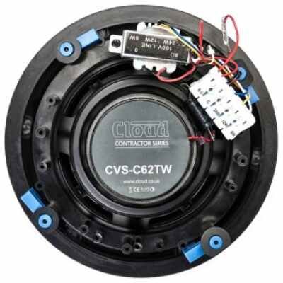 Cloud CVS-C62TW 6½" Coaxial, 8?/<24W 100v, Ceiling Speaker WHITE