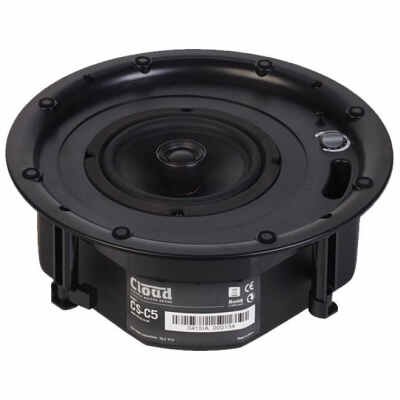 Cloud CS-C5W 5 2-Way In-Ceiling Speakers with Magnetic Grill and Steel Back Can