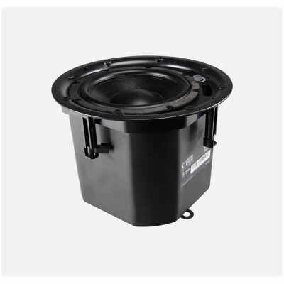 Cloud CS-CSUB8B 8 In-Ceiling Sub, with Magnetic Grill and Steel Back Can - Black