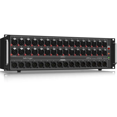 Behringer  S32  I/O Box with 32 Remote-Controllable Midas Preamps, 16 Outputs and AES50 Networking featuring Klark Teknik SuperMAC Technology