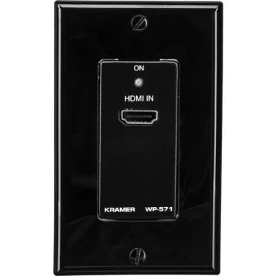 Kramer WP-571 Active 1-Gang Wall Plate HDMI over Twisted Pair Transmitter (Black)