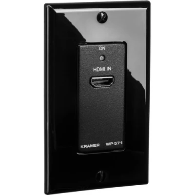 Kramer WP-571 Active 1-Gang Wall Plate HDMI over Twisted Pair Transmitter (Black)