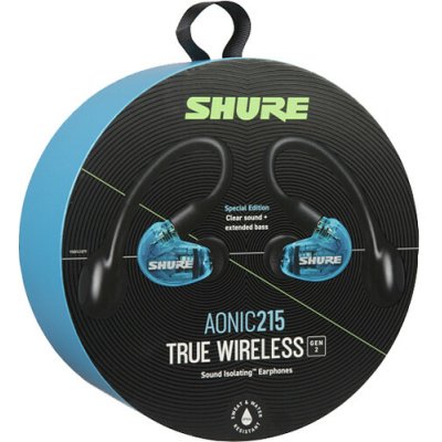 Shure SE21DYBL+TW2-EFS AONIC 215 Gen 2 Bluetooth True Wireless In-Ear Headphones - Blue