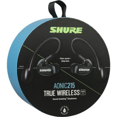 Shure SE21DYBK+TW2-EFS AONIC 215 Gen 2 Bluetooth True Wireless In-Ear Headphones -Black