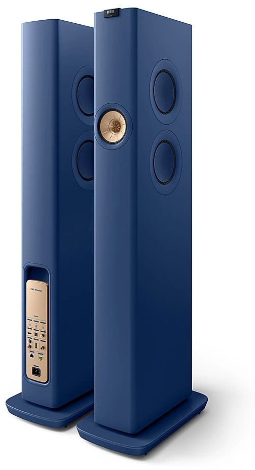 KEF LS60 All-In-One Hi-Fi Wireless Active Floor Standing Speaker Blue - Pair KEF LS60 All-In-One Hi-Fi Wireless Active Floor Standing Speaker Blue - Pair