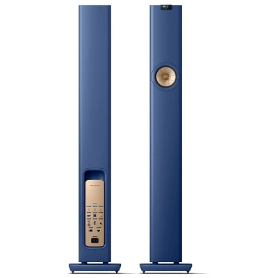 KEF LS60 All-In-One Hi-Fi Wireless Active Floor Standing Speaker Blue - Pair