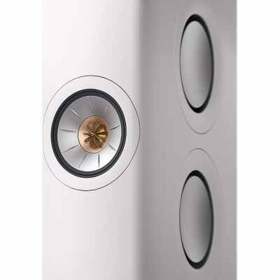 KEF LS60 All-In-One Hi-Fi Wireless Active Floor Standing Speaker White - Pair