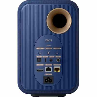 KEF LSXII Definitive Compact Wireless HiFi Bookshelf Speakers Blue - Pair