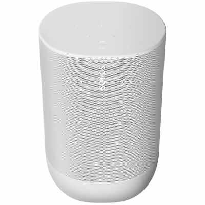 Sonos MOVE1UK1- Battery-Powered Smart Speaker, Wi-Fi and Bluetooth with Alexa Built-in- White