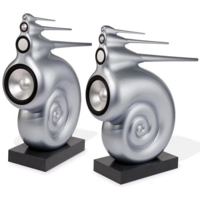 Bowers & Wilkins Prestige Nautilus 220V Studio-Grade Iconic Floorstanding Loudspeaker, Silver - Pair