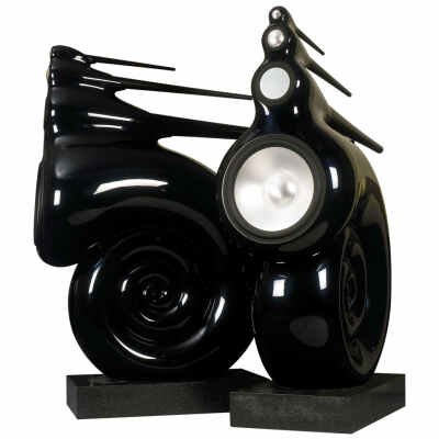Bowers & Wilkins Prestige Nautilus 220V Studio-Grade Iconic Floorstanding Loudspeaker, Black - Pair