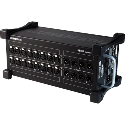 Allen & Heath AB168 Portable AudioRack 16 x 8 Audio Interface Stage Box for GLD and Qu Digital Mixing Systems