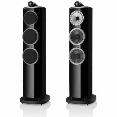 Bowers & Wilkins 804 D4 Studio-Grade Diamond Floorstanding Loudspeaker, Gloss Black - Pair