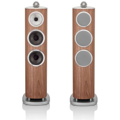 Bowers & Wilkins 804 D4 Studio-Grade Diamond Floorstanding Loudspeaker, Satin Walnut - Pair