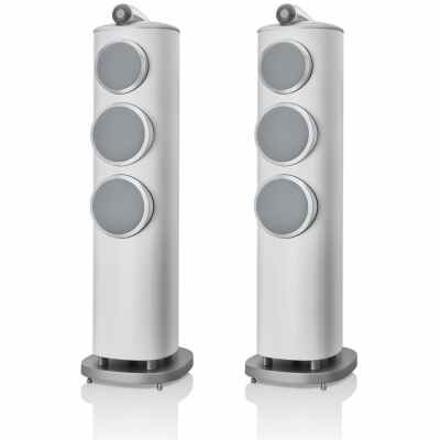 Bowers & Wilkins 804 D4 Studio-Grade Diamond Floorstanding Loudspeaker, White - Pair