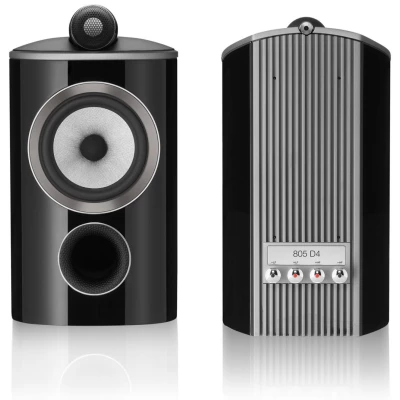 Bowers & Wilkins 805 D4 Studio-Grade Diamond Standmount Loudspeaker, Gloss Black - Pair