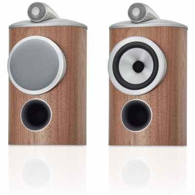 Bowers & Wilkins 805 D4 Studio-Grade Diamond Standmount Loudspeaker, Satin Walnut - Pair