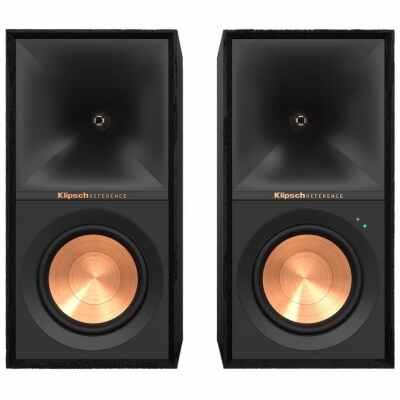 Klipsch Reference R-50PM Powered Bookshelf Speakers, Black - Pair