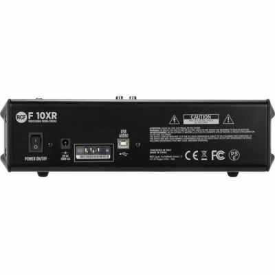 RCF F-10XR 10-Channel Mixer with Multi-FX and Stereo USB Interface