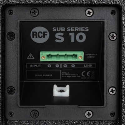 RCF S 10 Passive 10" Bass Reflex Subwoofer