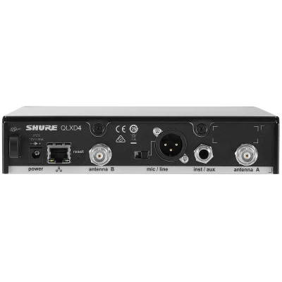 Shure QLXD4UK-K51 Single-Channel Digital Wireless Receiver