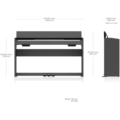 Roland F107 88-Key Digital Piano - (Black)